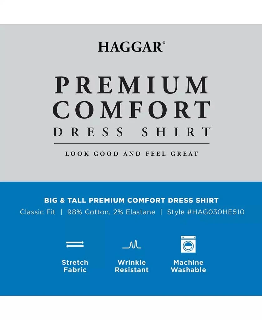 Haggar Men's Big & Tall Classic-Fit Premium Comfort Dress Shirt 10
