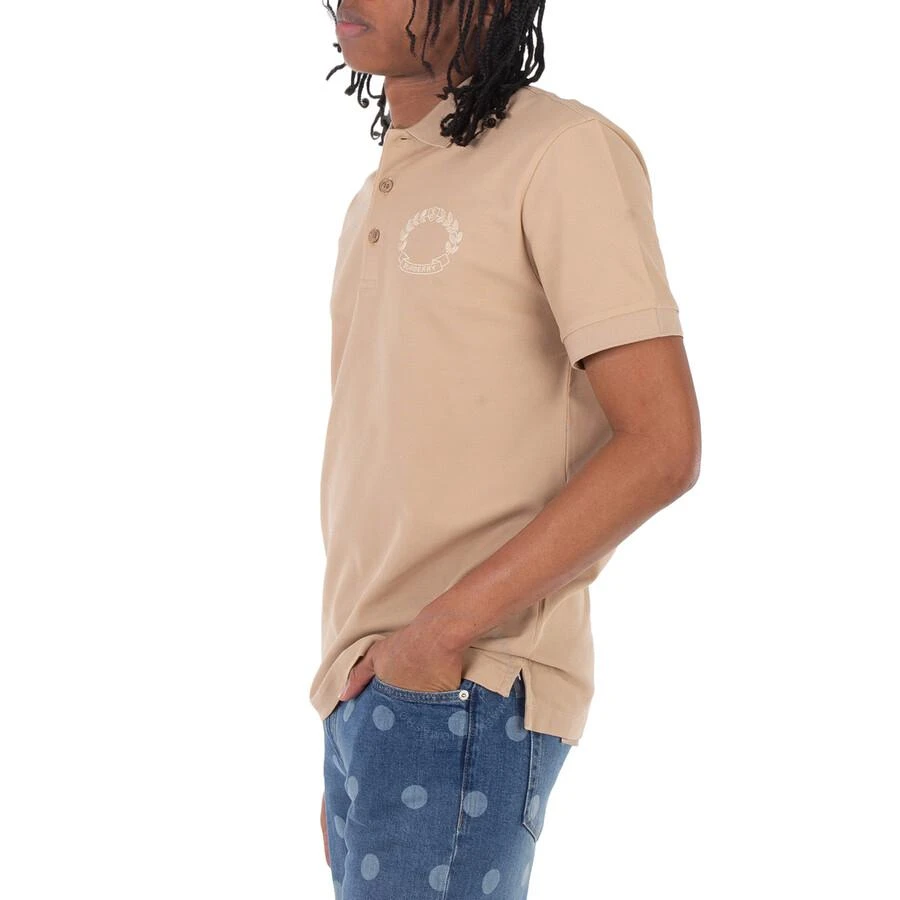 Burberry Burberry Soft Fawn Walworth Crest Polo Shirt, Size Small 3