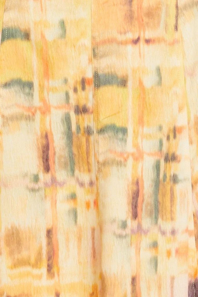 Cult Gaia Nadeesha cutout printed linen-blend midi dress 4