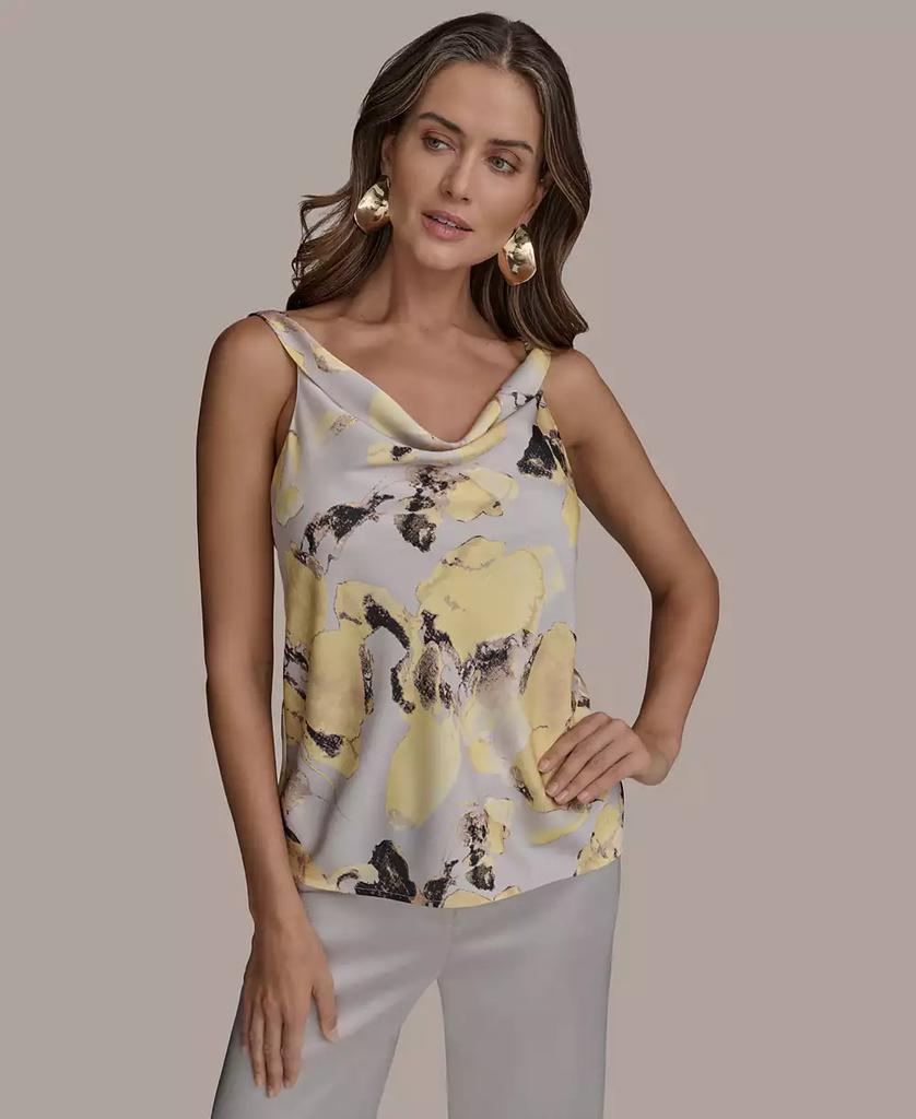 売れ筋商品|||ダナ キャラン ニューヨーク カットソー トップス レディース Women's Scoop-Neck Satin Camisole Hazelnut PINKMSTYLE Tank Top for Women Double Lined Top Scoop Neck