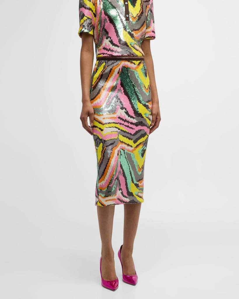 Le Superbe Pop Art Liza Sequined Skirt 2
