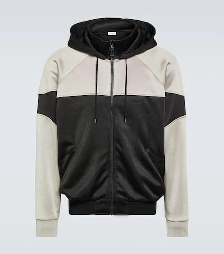 Saint Laurent Two-tone paneled hoodie 1