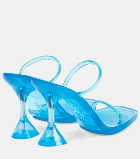 Amina Muaddi Brito 95 PVC sandals 3