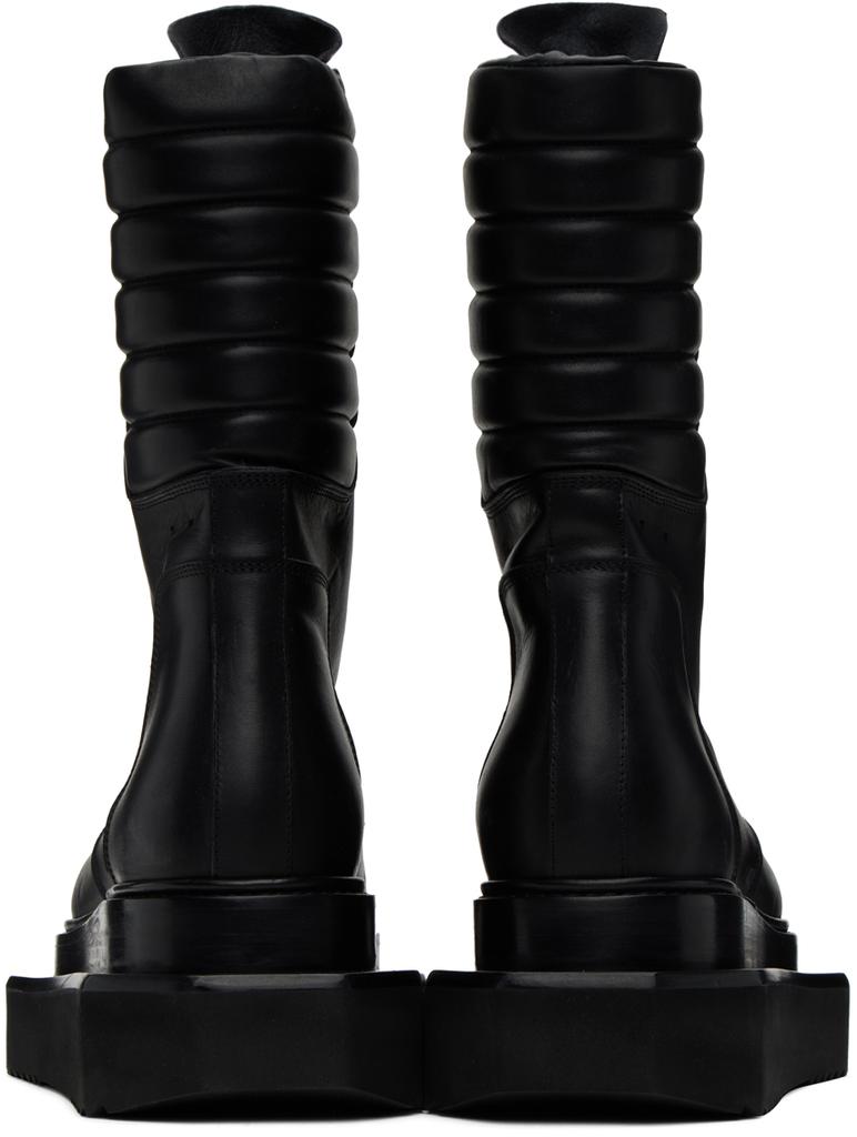 Rick Owens Black Moto Cyclops Boots
