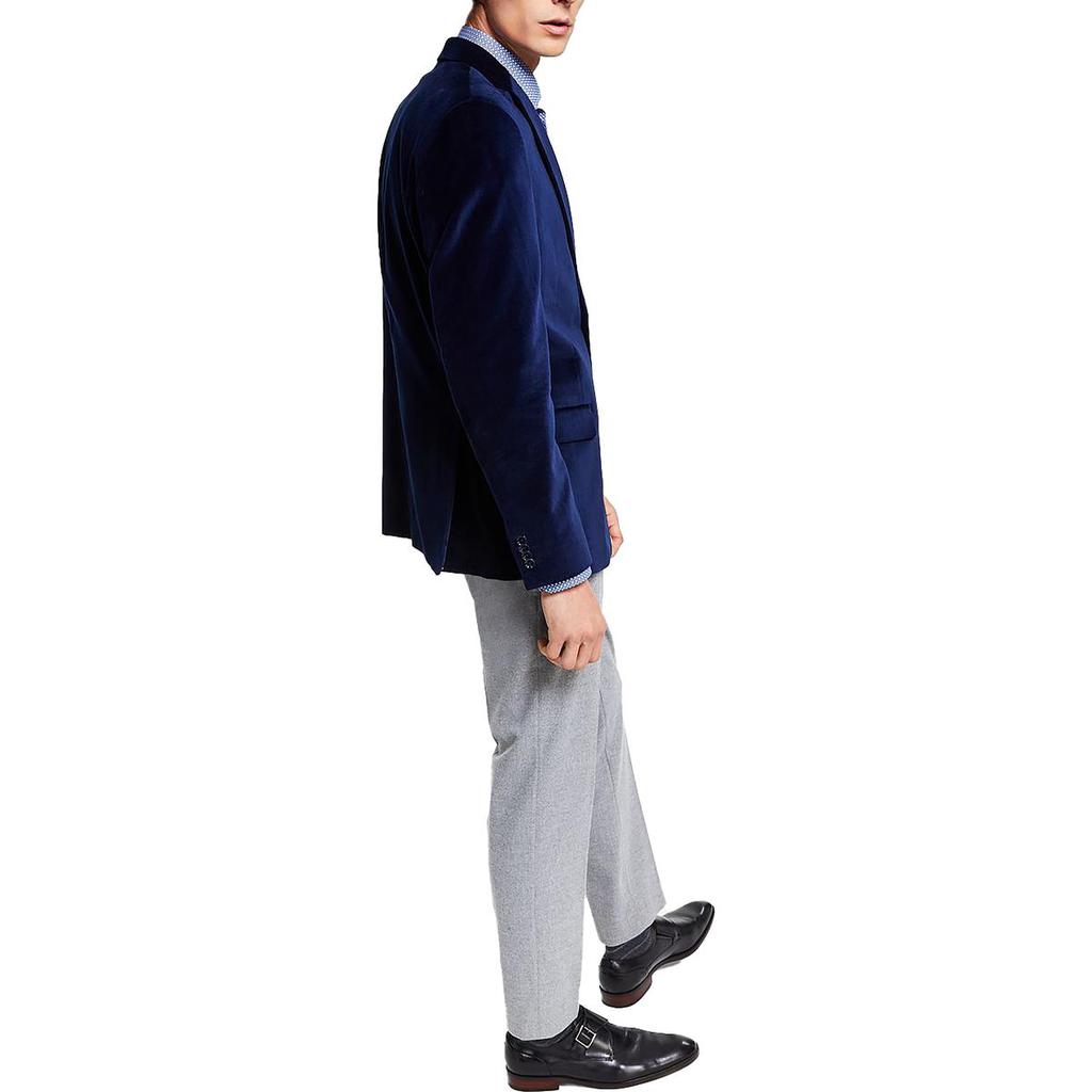 Alfani Mens Dressy Velvet Two-Button Blazer