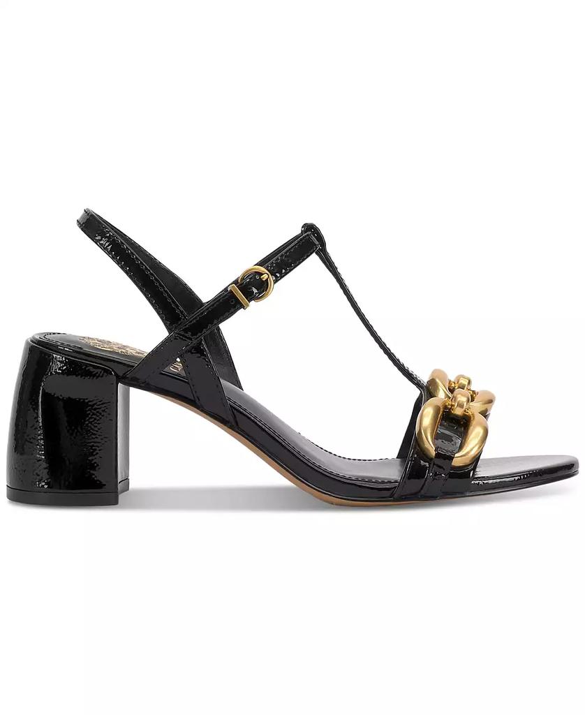 Vince Camuto Women's Chirie Chain T-Strap Block-Heel Sandals