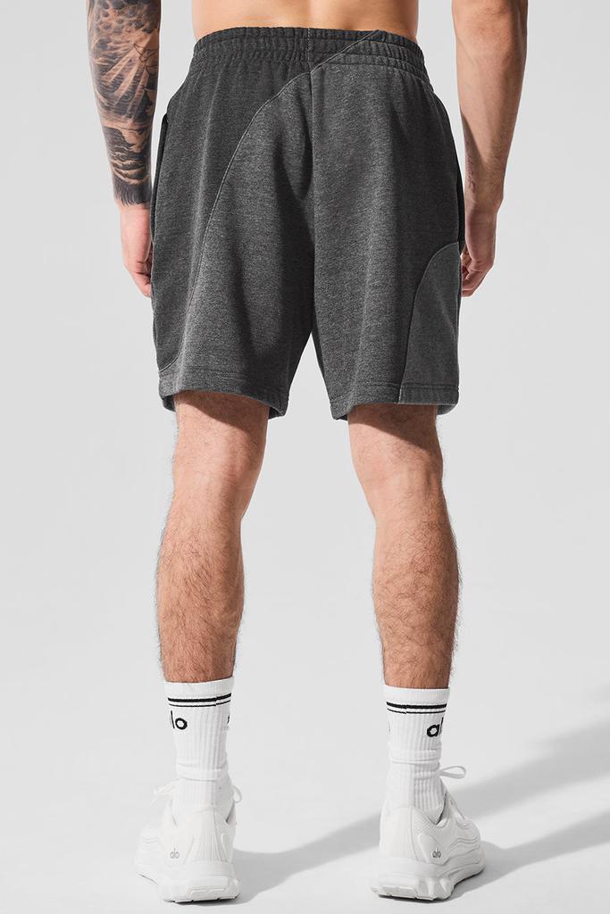 Alo 7" Make Waves Short - Dark Heather Grey Tonal
