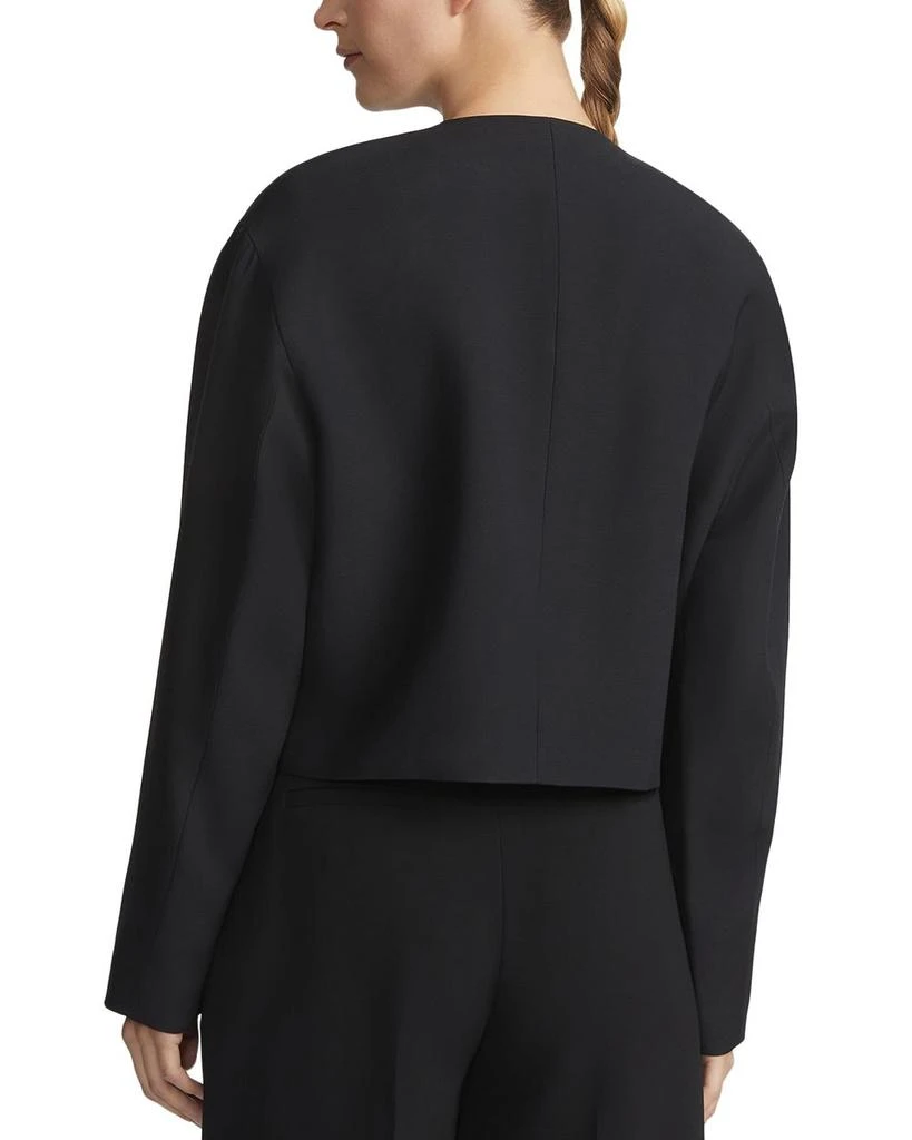 Lafayette 148 New York Pearlescent Button Collarless Jacket 2