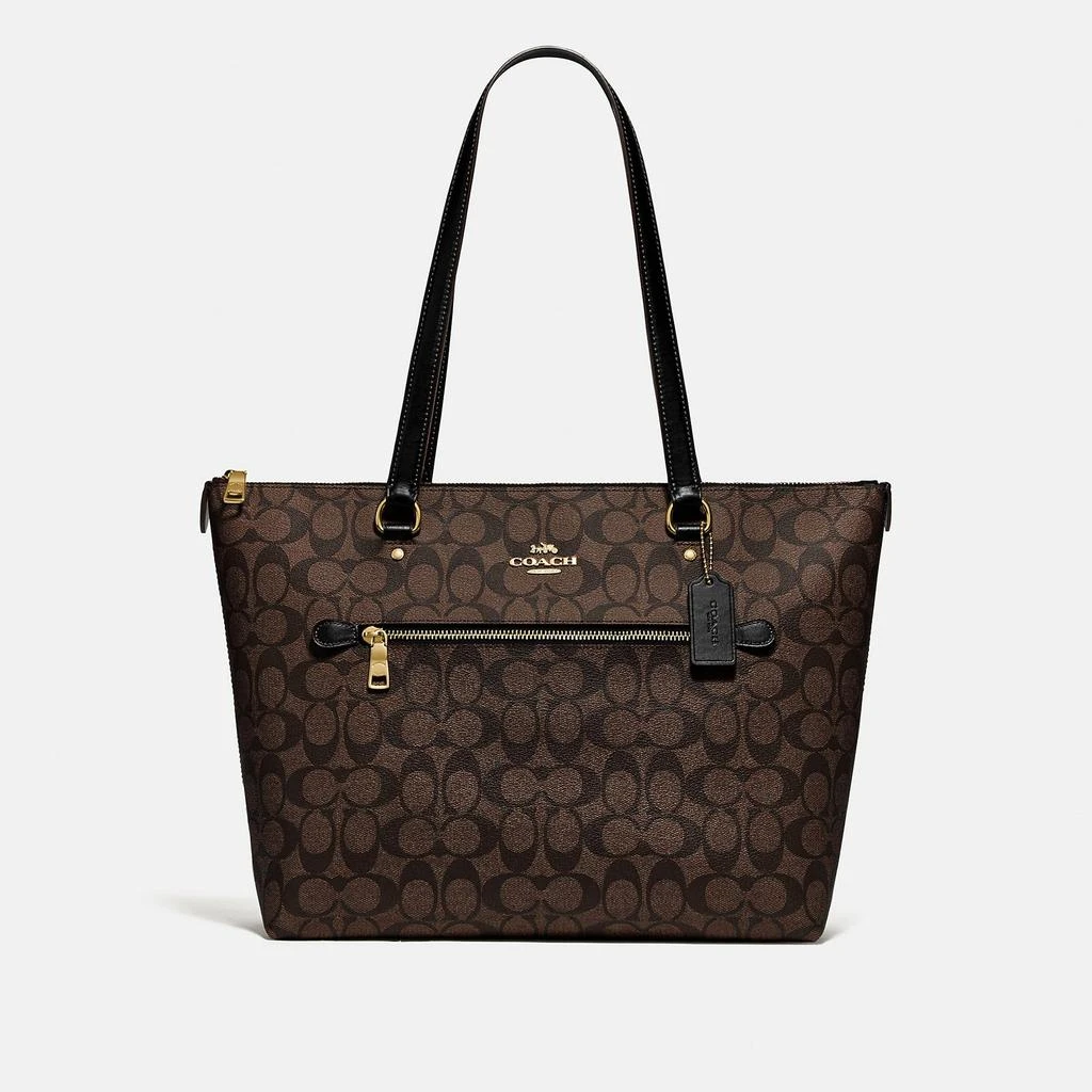 Coach Coach Outlet Gallery Tote In Signature Canvas 6