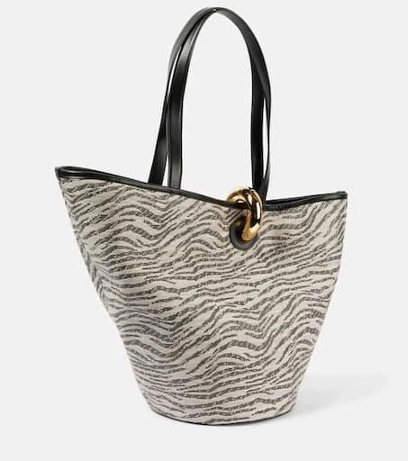 Jacquemus Le Bambola leather-trimmed tote bag 4