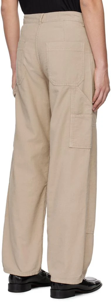 Filippa K Taupe Relaxed-Fit Trousers 3