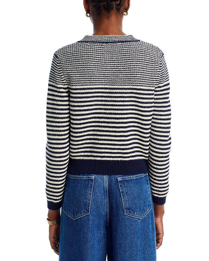 FRAME Compact Stripe Cardigan Sweater 3