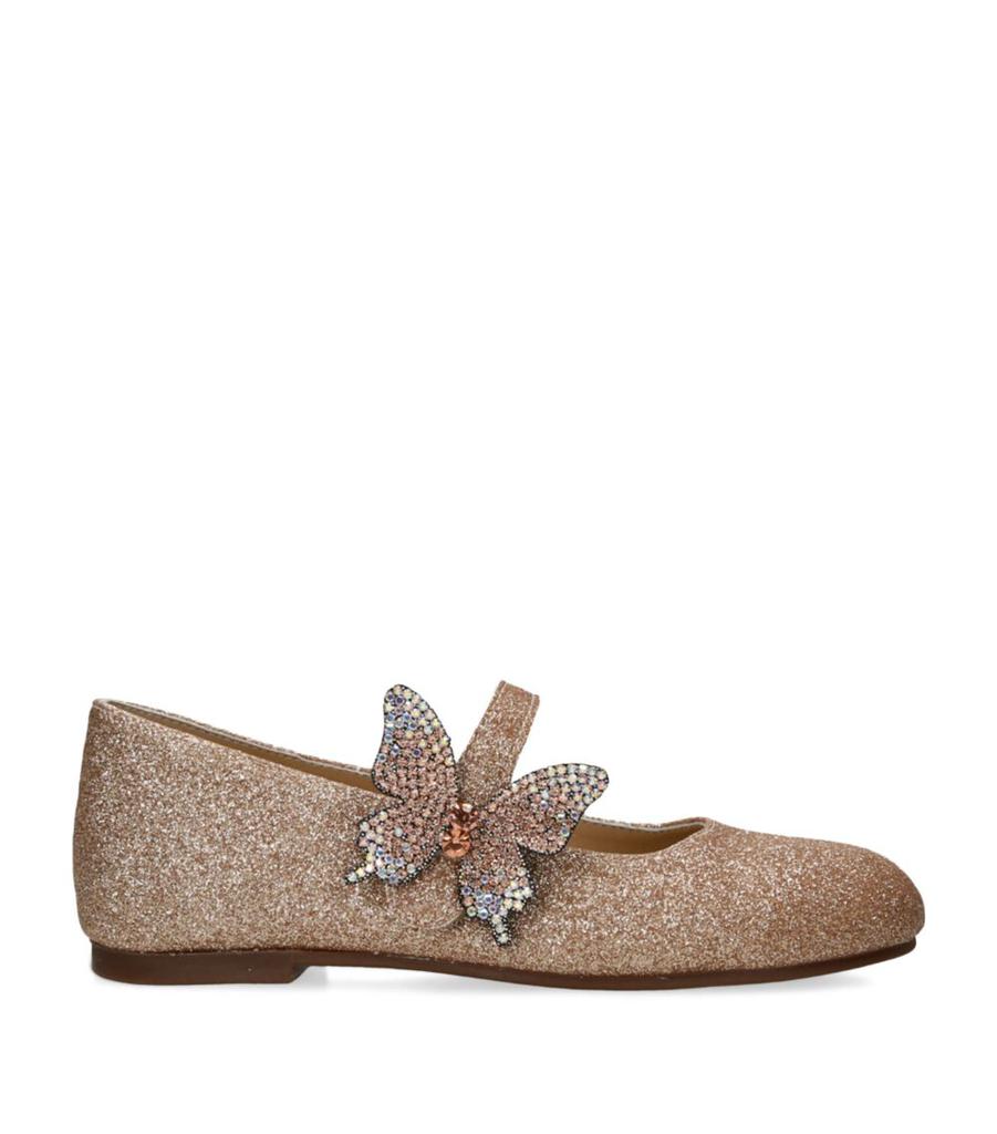 BabyWalker Crystal Butterfly Ballet Flats