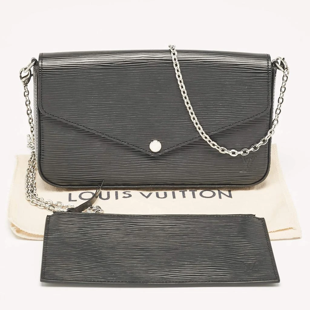 Louis Vuitton Louis Vuitton Black Epi Leather Pochette Felicie Bag 6