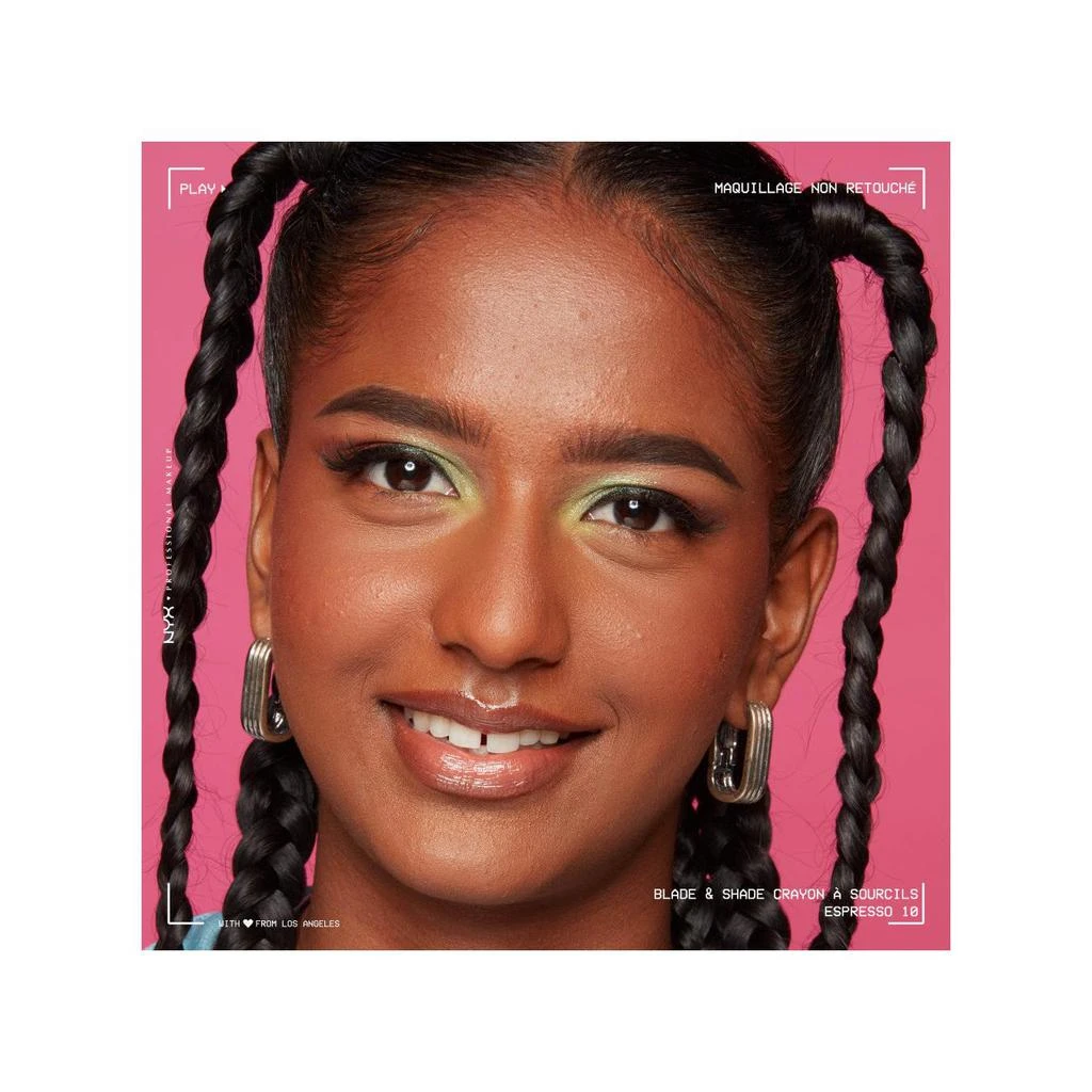 Octopus x Nyx Blade & Shade, Crayon Sourcils Double Embout, Tenue Jusqu'À 16H, Ash Blonde 52