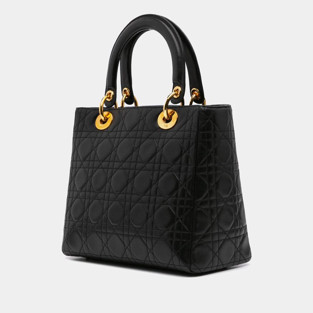 Dior Dior Black Medium Lambskin Cannage Lady Dior 2
