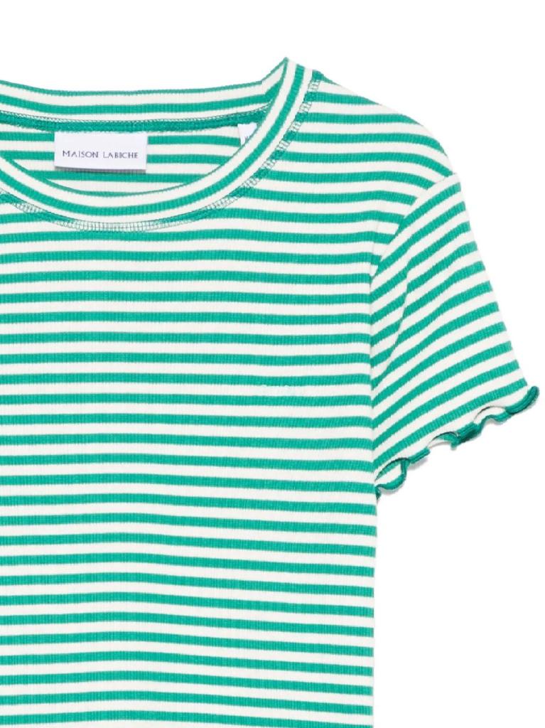 Maison Labiche Maison Labiche Striped Ruffle T-Shirt