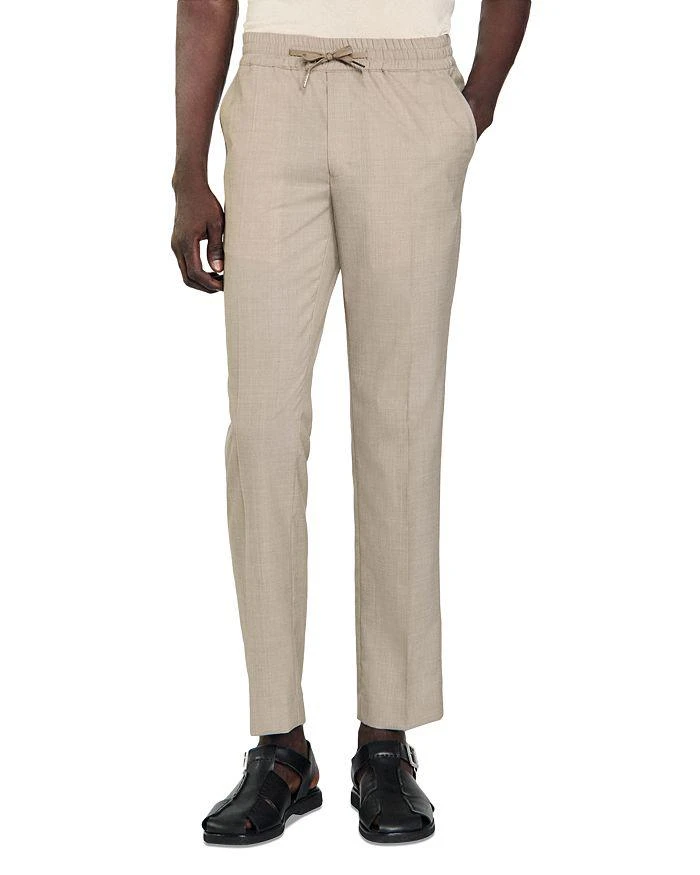 Sandro New Alpha Drawstring Straight Leg Pants 1