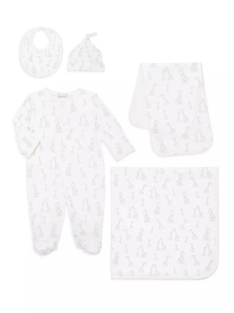 Kissy Kissy Baby's 5-Piece Footie, Burp Cloth, Blanket, Hat & Bib Set 1