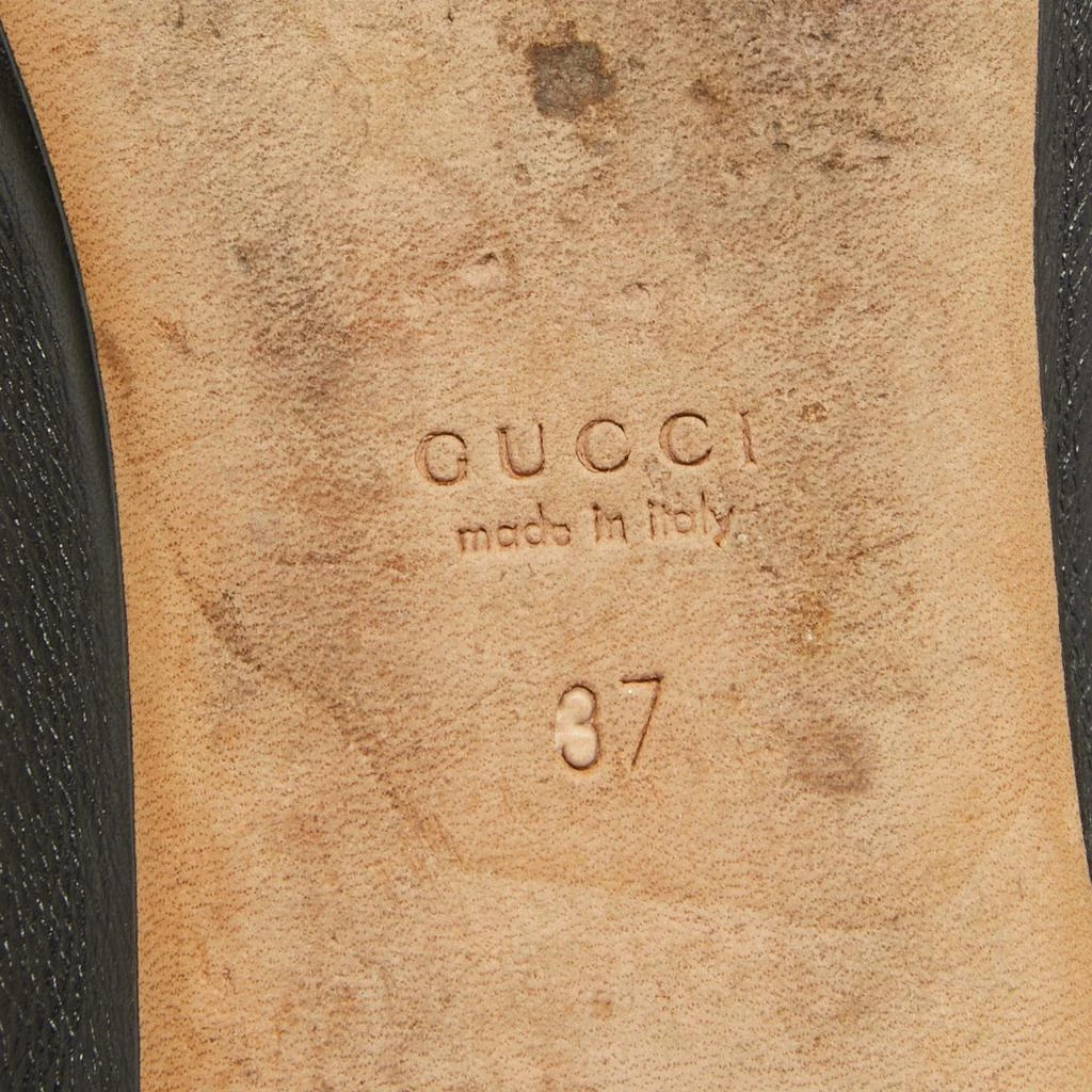 Gucci Gucci Black Leather Horsebit Ballet Flats Size 37 8