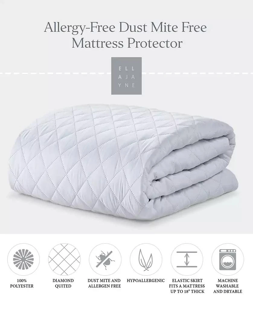 Ella Jayne Signature Plush Allergy Free 3-Pc. Pillows and Mattress Pad Bundle 4