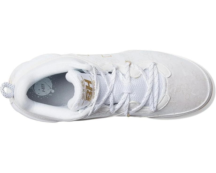 Under Armour Harper 8 Mid RM 3026592-100 Men's White Baseball Cleats KHD2713 3