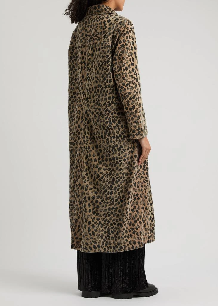 Free People Monique leopard-print denim jacket 3
