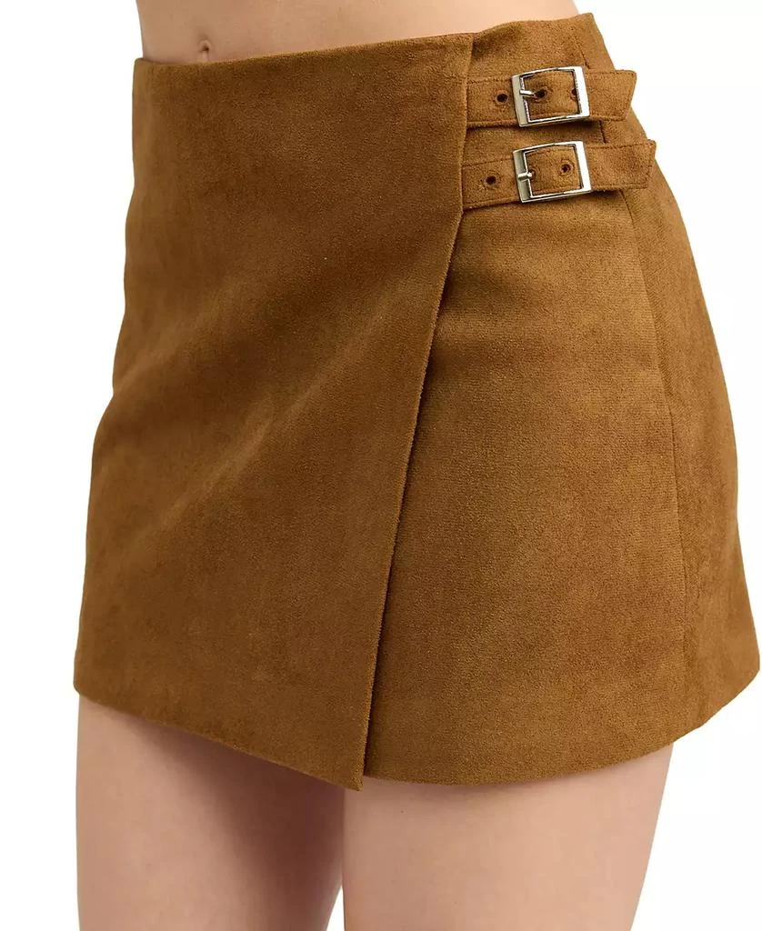 En Saison Women's Logan Faux-Suede Mini Skirt 4