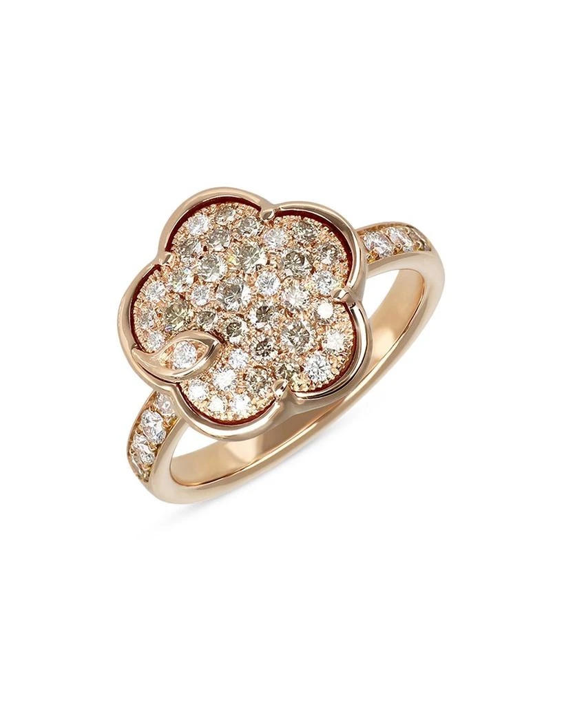 Pasquale Bruni 18K Rose Gold Petit Joli Diamond Flower Ring - Exclusive 1
