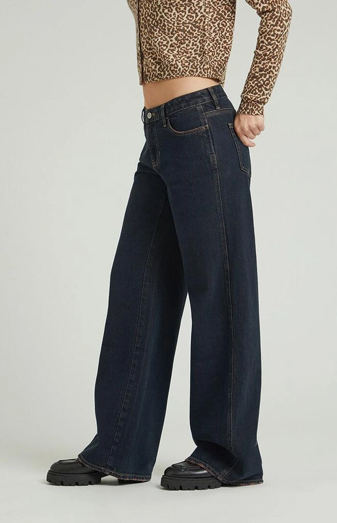 PacSun Dark Indigo Low Rise Baggy Jeans 3