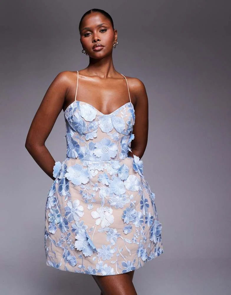 ASOS LUXE All over embellished starfish mini dress in light pink  On Sale  Now with Up to 11% Off | Discover Exclusive Deals & Savings at BeyondStyle   Authentic ASOS Luxe