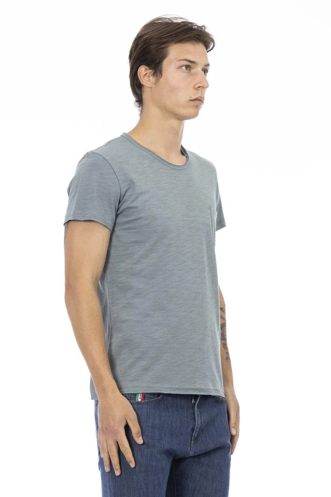 Trussardi Action Trussardi Action Gray Cotton T-Shirt 2