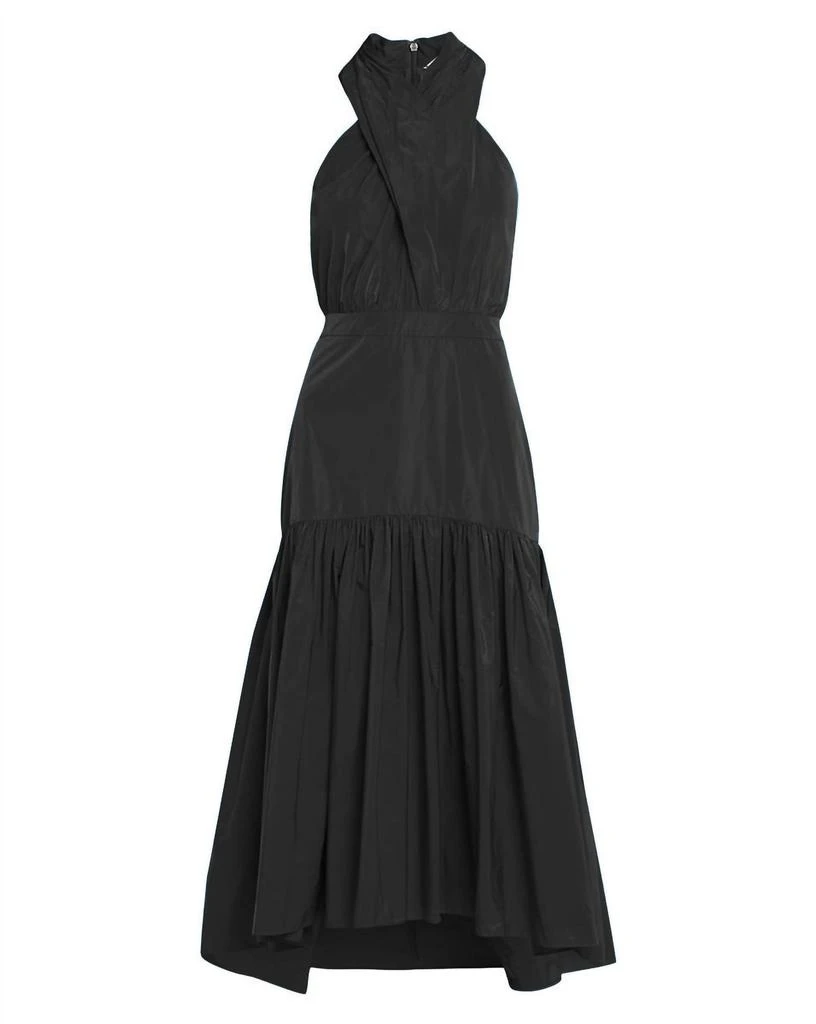 VERONICA BEARD Radley Asymmetric High-Low Dress In Black 4