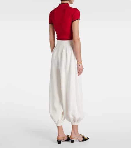 Valentino Cady Couture silk wide-leg pants 3
