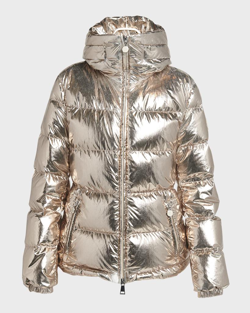 Moncler metallic puffer jacket on sale