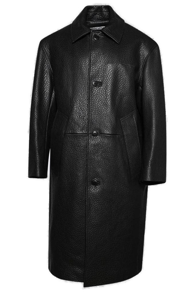 ジャケット・アウター Raglan sleeves leather coat TOTEME raglan-sleeves Leather Coat | Black | FARFETCH