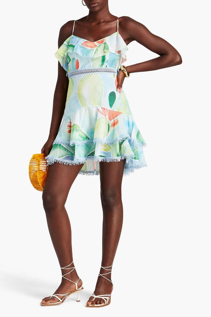 Charo Ruiz Ibiza Teruel ruffled cotton-blend voile mini dress