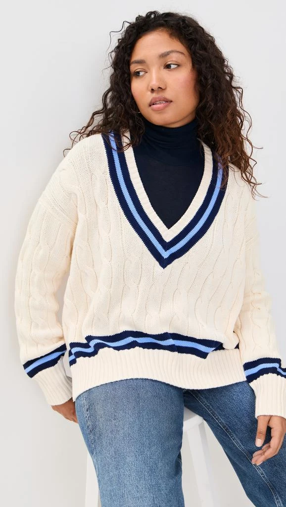 Ralph Lauren Cable Knit Cotton Cricket Sweater 7