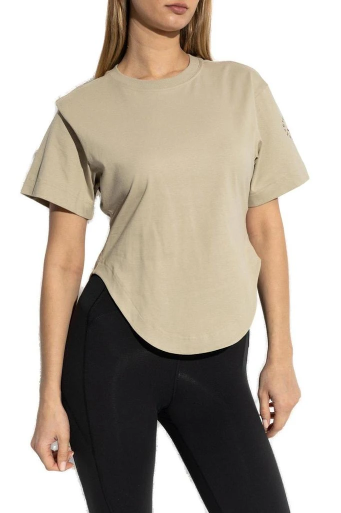Adidas Logo Printed Curved Hem T-shirt 2