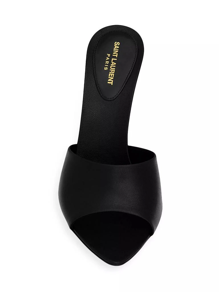Yves Saint Laurent Suite Mules in Smooth Leather 3
