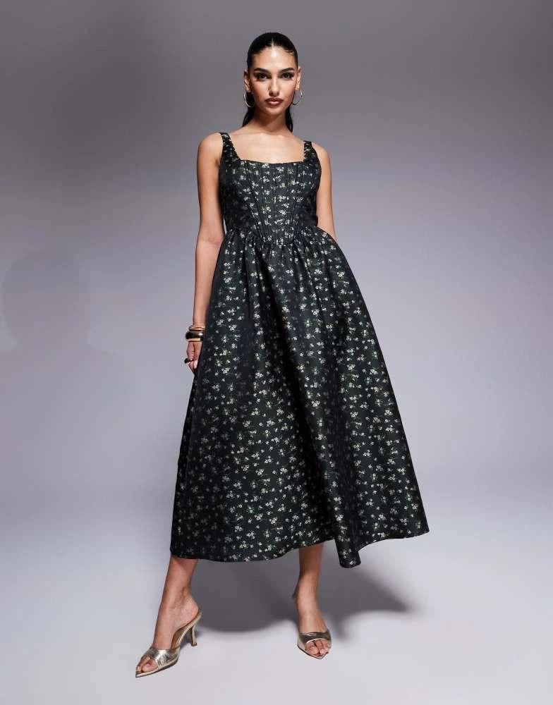 Lulus bustier jacquard midi dress in deep green floral On Sale Now with Up to 56% Off | Discover Exclusive Deals & Savings at BeyondStyle Authentic Lulu's Home|women with Limited-Time Lulus bustier jacquard midi dress in deep green floral On Sale Now with Up to 56% Off | Discover Exclusive Deals & Savings at BeyondStyle Authentic Lulu's Home|women with Limited-Time