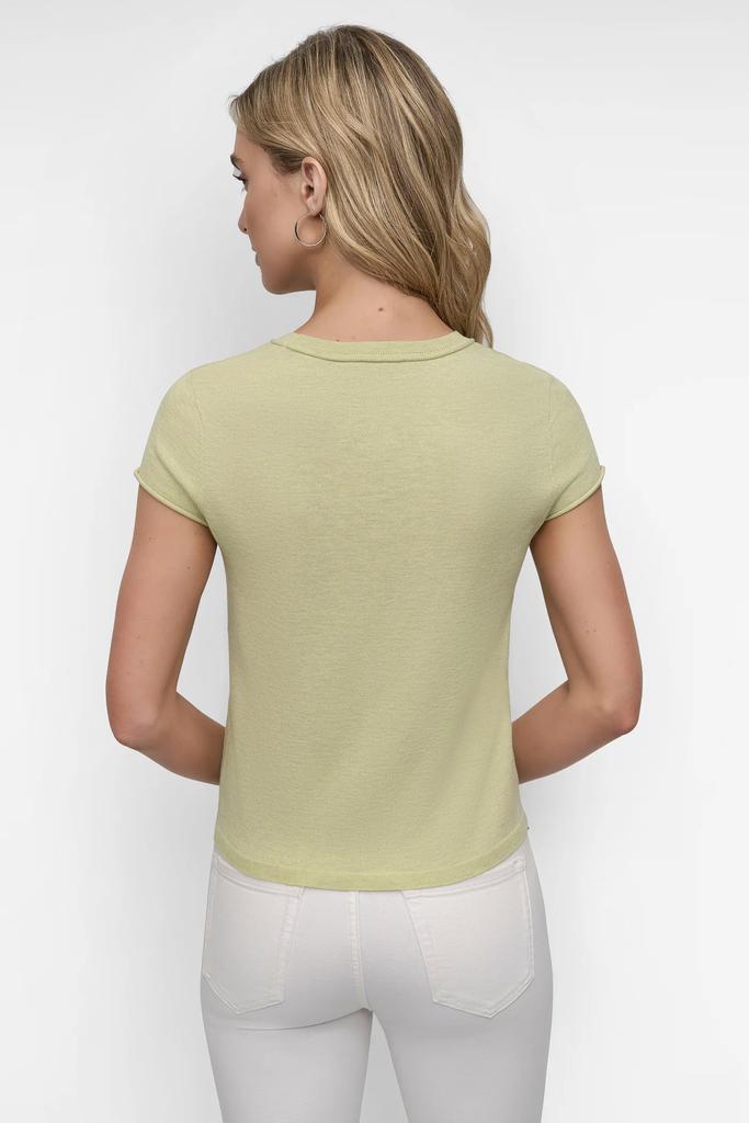 DKNY CAP SLEEVE CREW NECK KNIT