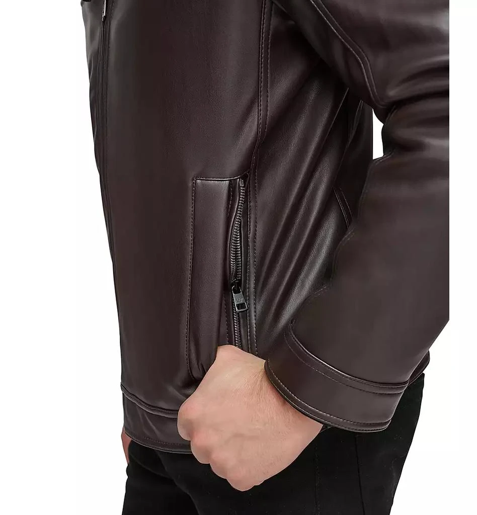 Calvin Klein Men's Faux Leather Moto Jacket, Created for Macy's 5