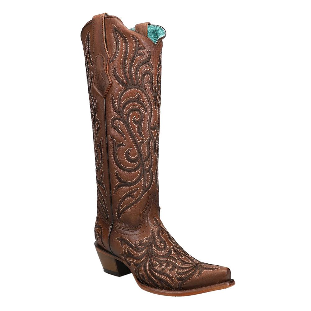 Corral Boots Embroidered Snip Toe Cowboy Boots
