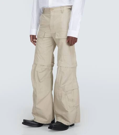 Balenciaga Hybrid flared cotton cargo pants 3