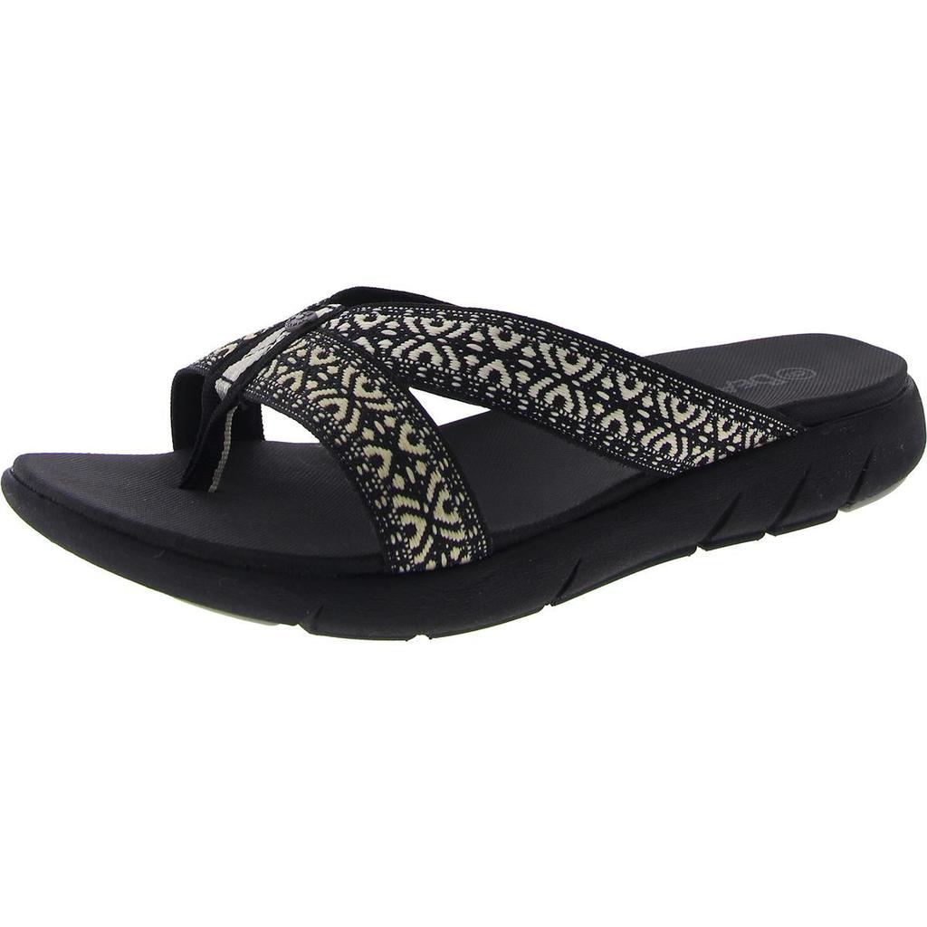 Bearpaw Juniper Womens Printed Slip On Thong Sandals