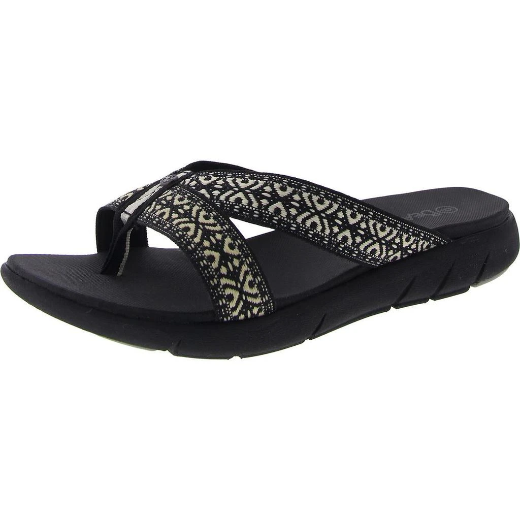 Bearpaw Juniper Womens Printed Slip On Thong Sandals 1