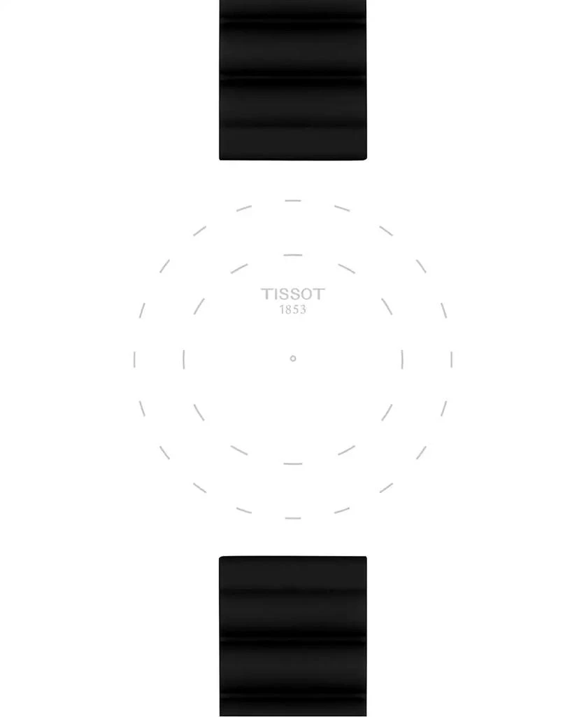 Tissot Official Interchangeable Black Silicone Watch Strap 3