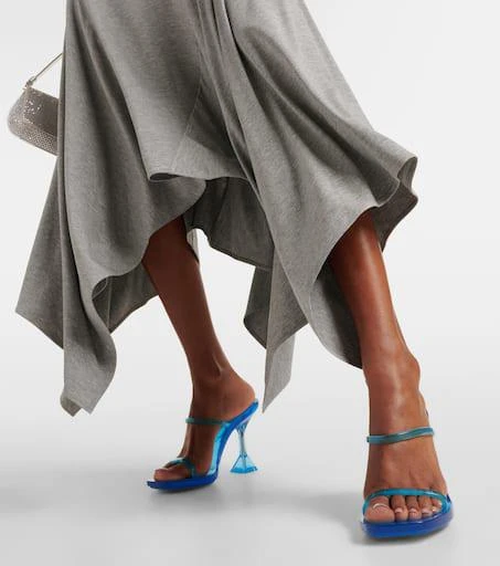 Amina Muaddi Brito 95 PVC sandals 4