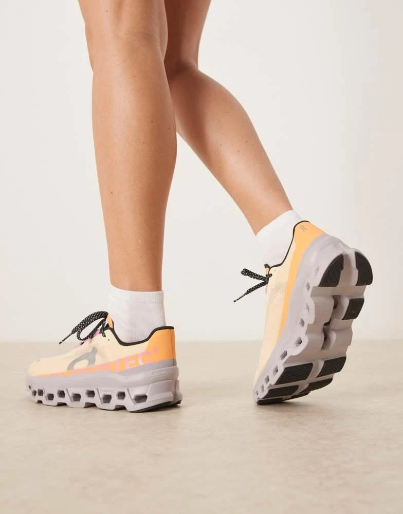 ON RUNNING ON Cloudmonster running trainers in coral 3
